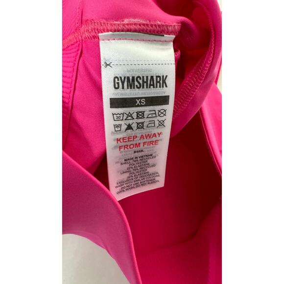 GymShark Longline Sports Bra Womens XS Bright Fuchsia Pink New B4A9L Training - Picture 5 of 8